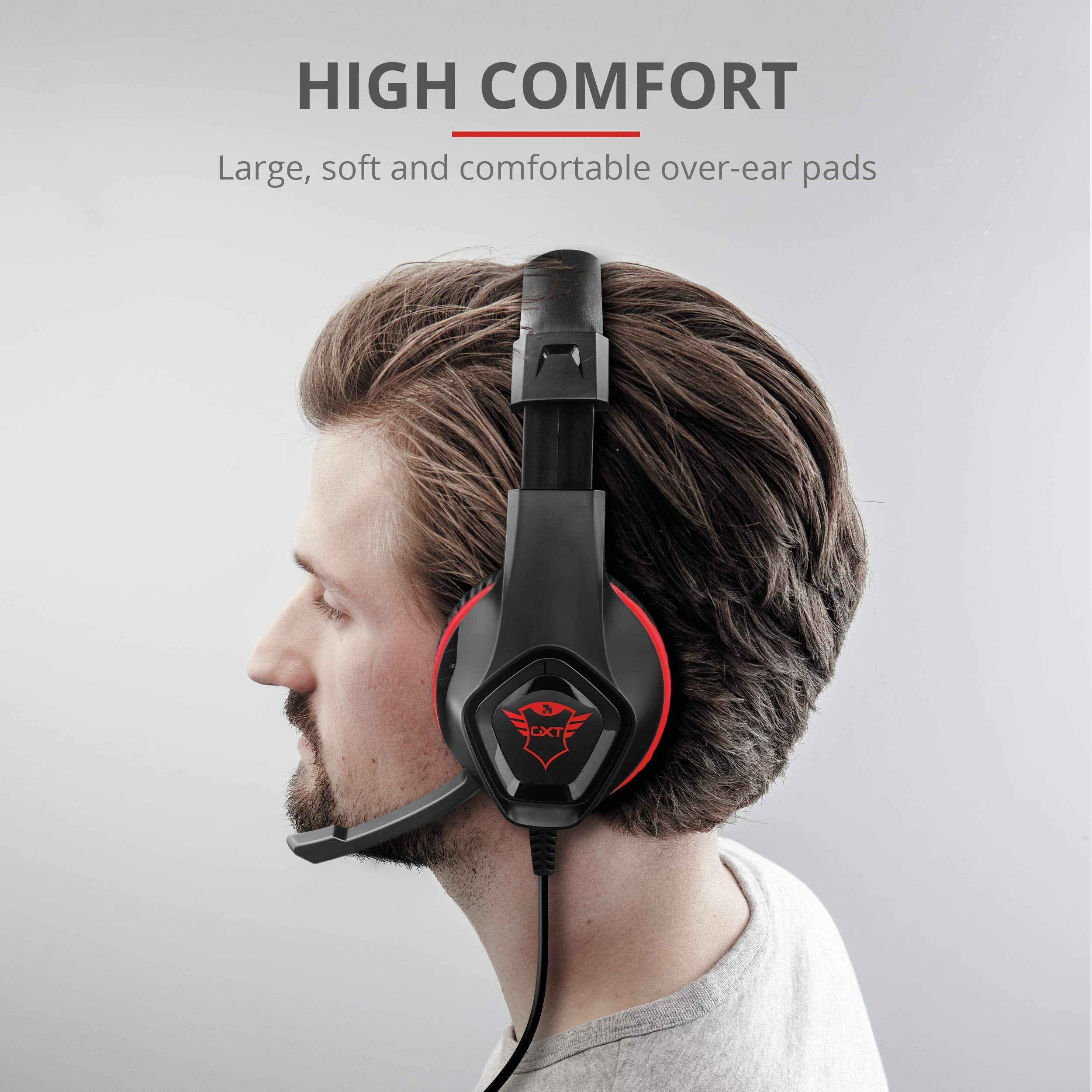 Trust Gaming Gxt 404r Rana Auriculares, Auriculares Con MicróFono Y Diadema Ajustable, Mando A Distancia Integrado, Cable De 1 M, Auriculares Para Pc, SWITCH - , Consola - Rojo Trust Gaming Gxt 404r Rana Auriculares, Auriculares Con MicróFono Y Diadema Ajustable, Mando A Distancia Integrado, Cable De 1 M, Auriculares Para Pc, SWITCH - , Consola - Rojo
